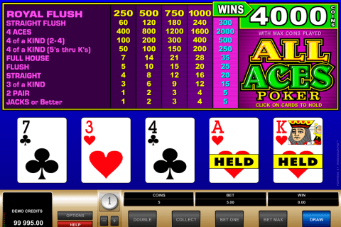 all aces poker microgaming