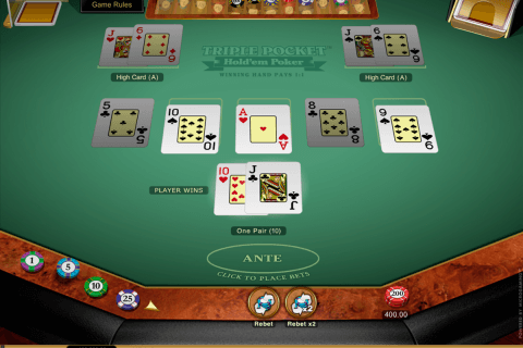 triple pocket holdem poker microgaming